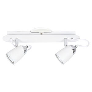 APLIQUE CANDIL KONUS 2 luces. Bco. Tex. GU10