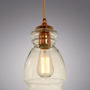COLGANTE DON BELL POMPEY MEDIANO TTE 1 Luz , cobre, 14 cm