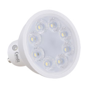 LAMP.DICRO LEDS x 7 CANDIL, w, GU-10,calida, cerrada