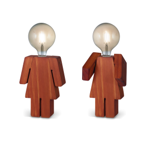 VELADOR CARILUX, E27 Silueta Mujer