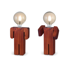 VELADOR CARILUX, E27 Silueta Hombre