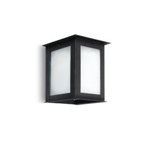 FAROL SJ 5565, p/pared, negro, esmerilado