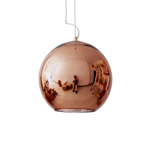 COLGANTE MARKAS M19-1B, Bocha Vidrio, Cobre, 30 Ø, E27
