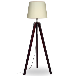 LAMPARA PIE CARILUX 1151 ,TRIPODE C/ PANTALLA LINO