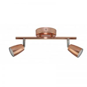 APLIQUE 180º MOISES II, 2 Luces Cobre, LED 10W 220V 3000K.