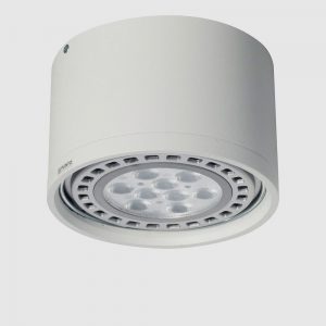 SPOT PUNTO TUBA, superficie, redondo AR111, Alum. BT