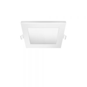 LUMINARIA NOVA LED, cuadrado,luz calida, 12W, blanco 172x172