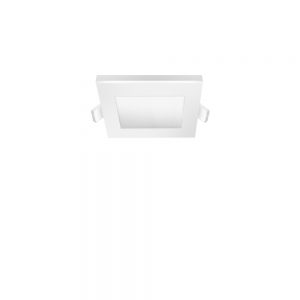 LUMINARIA NOVA LED, cuadrado, luz calida, 6W, blanco 120x120
