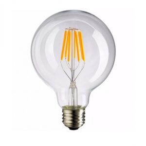 LAMP. GLOBO LED MACROLED, filamento 8W E27, calida Dimeable