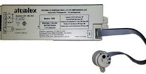 SIST.AUT.P/ Panel led 3-100W c/bateria incorporada ATOMLUX