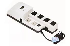 ESTABILIZADOR ATOMLUX R1000@ internet c/filtro 6 sal.220v