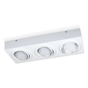 PLAFON SJ Tetris 6352, 3 luces AR111, móvil, blanco