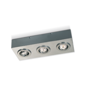 PLAFON SJ  6452, 3 luces GU10, móvil, blanco