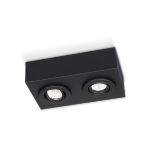 PLAFON SJ 6053 2luces GU10, móvil, Negro