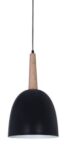 COLGANTE DON BELL 120ML, 1Luz E27, Mad. Larga tul: OVOLO BCO