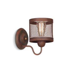 APLIQUE SJ 20011, 1 Luz base 14cm, c/ pant. Malla Ø15cm OXI