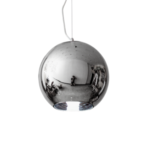 _COLGANTE MARKAS M18-1B, Bocha Vidrio, Cromo, 30 Ø, E27