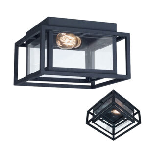 APLIQUE VINTAGE TECH 1 Luz Negro 9009ANG Faroluz