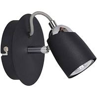 APLIQUE CANDIL KONUS 1 luz. Ngro Texturado GU10