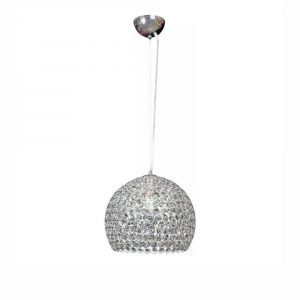 COLGANTE MARKAS M55-1B, 1 luz, Esfera Ø20 Caireles-Cromo