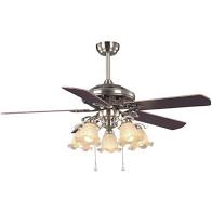 VENTILADOR TECHO AIRMAX. 1139 5 palas Mad. Bronce, c/araña