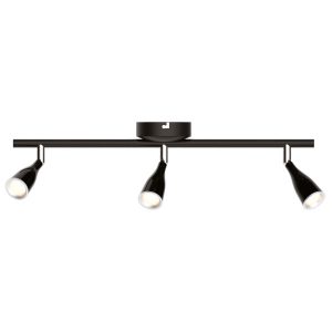 APLIQUE INTERELEC Led,3 luces, negro, 3x4.5w, calida