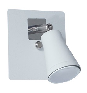 SPOT FERROLUX DUBLIN S-118, 1 Luz GU10 125x110 Blanco Tex.