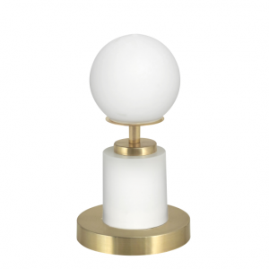 VELADOR ROMY BRONCE BLANCO MATE TULOPAL