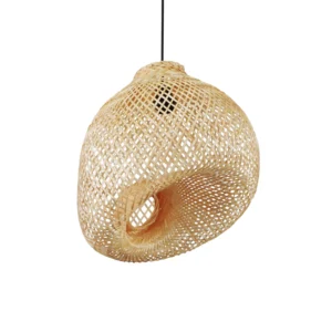 COLGANTE GRASS Fiona 33×40, 1 Luz E27 Bambú Natural