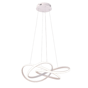 COLGANTE MARKAS LED L9655B, 55W Ø60cm. Luz Cálida 3000K. Bco