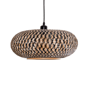 COLGANTE MARKAS BAMBU 1 LUZ E27 40X18CM
